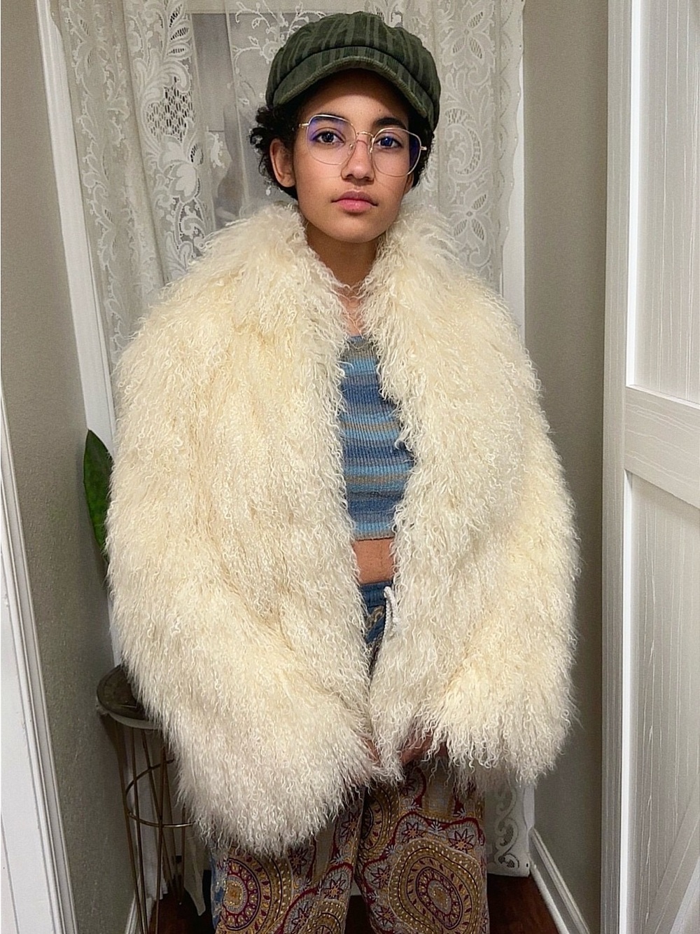 Genuine 70s Style Genuine Mongolian Lamb Fur Coat ✨